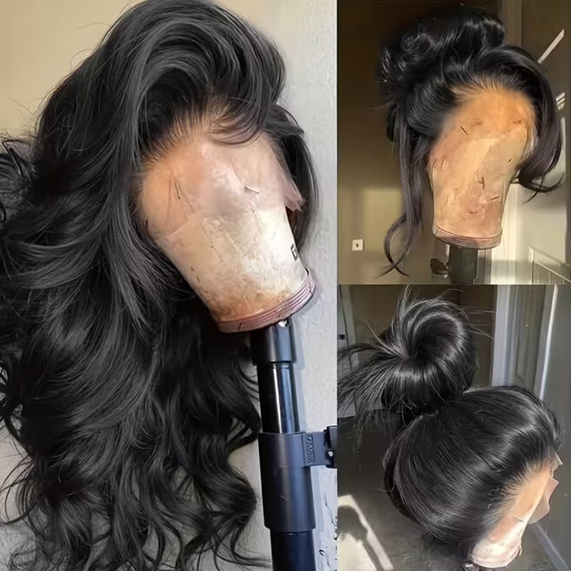 32 Inch Black Synthetic Wig Deep Curly Waves
