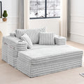 58 Inch Oversized Modern Corduroy Sleeper Sofa Bed Chair