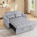 54 Inch Velvet 3-in-1 Convertible Sleeper Sofa Bed