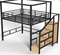 Queen Loft Bed With Storage Stairs