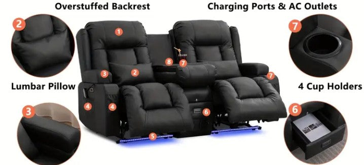 Home Theater Recliner Set Model 36