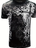Conflicts Enormous Wing Shield Full-Print Men's T-Shirt – Black