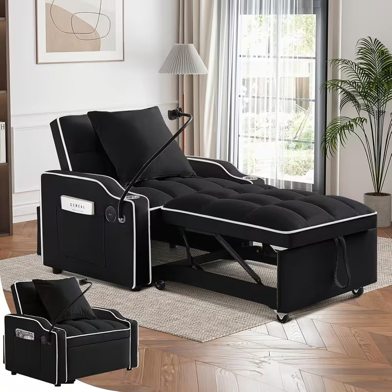 Sofa Bed Loveseat 3-in-1 Sleeper Sofa with Pull Out Bed