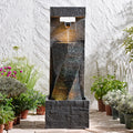 39.8 Inch Modern Spiral Waterfall Fountain